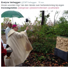 Zegening van de kruiswegstaties te Langeraar